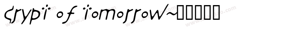 crypt of tomorrow字体转换